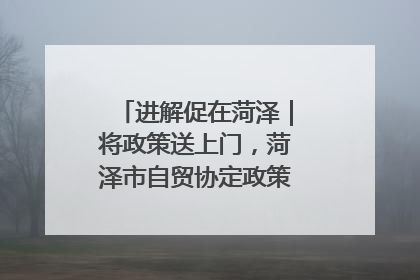 进解促在菏泽｜将政策送上门，菏泽市自贸协定政策专题宣讲会召开