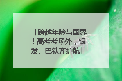 跨越年龄与国界！高考考场外，银发、巴铁齐护航