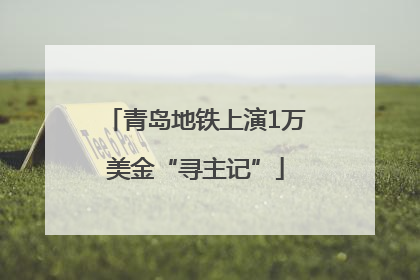 青岛地铁上演1万美金“寻主记”