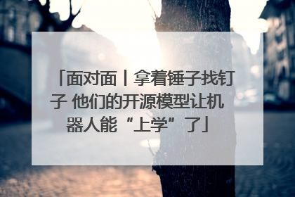 面对面丨拿着锤子找钉子 他们的开源模型让机器人能“上学”了