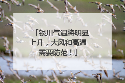 银川气温将明显上升，大风和高温需要防范！