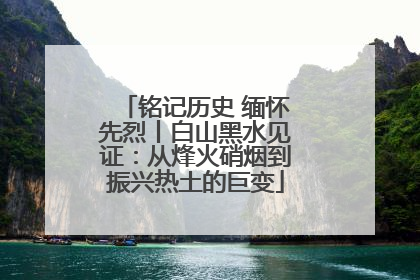 铭记历史 缅怀先烈丨白山黑水见证：从烽火硝烟到振兴热土的巨变