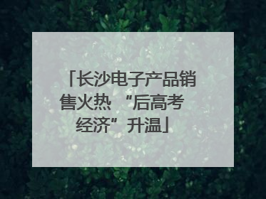 长沙电子产品销售火热 “后高考经济”升温