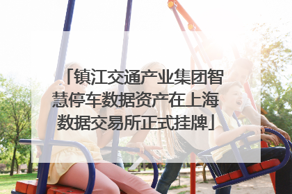 镇江交通产业集团智慧停车数据资产在上海数据交易所正式挂牌