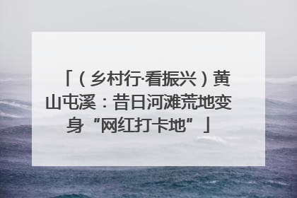 （乡村行·看振兴）黄山屯溪：昔日河滩荒地变身“网红打卡地”