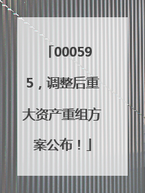 000595，调整后重大资产重组方案公布！