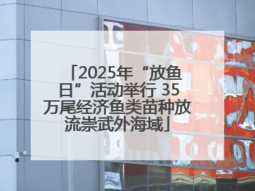 2025年“放鱼日”活动举行 35万尾经济鱼类苗种放流崇武外海域