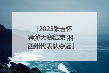 2025张吉怀导游大赛结束 湘西州代表队夺冠