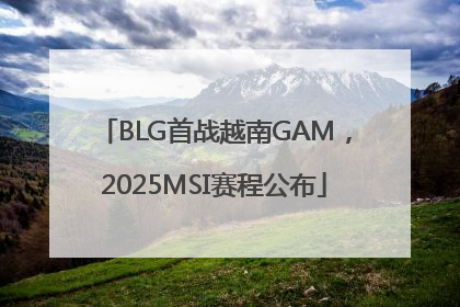 BLG首战越南GAM，2025MSI赛程公布