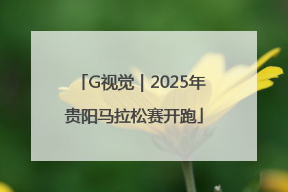 G视觉｜2025年贵阳马拉松赛开跑